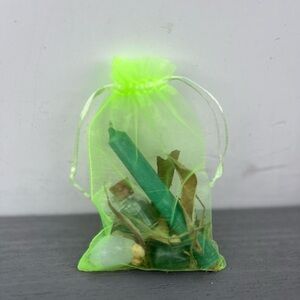 Homemade Crystal and Candle Bag
